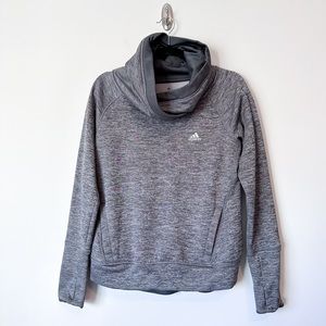 Adidas Gray Climawarm Cowl Neck Sweatshirt